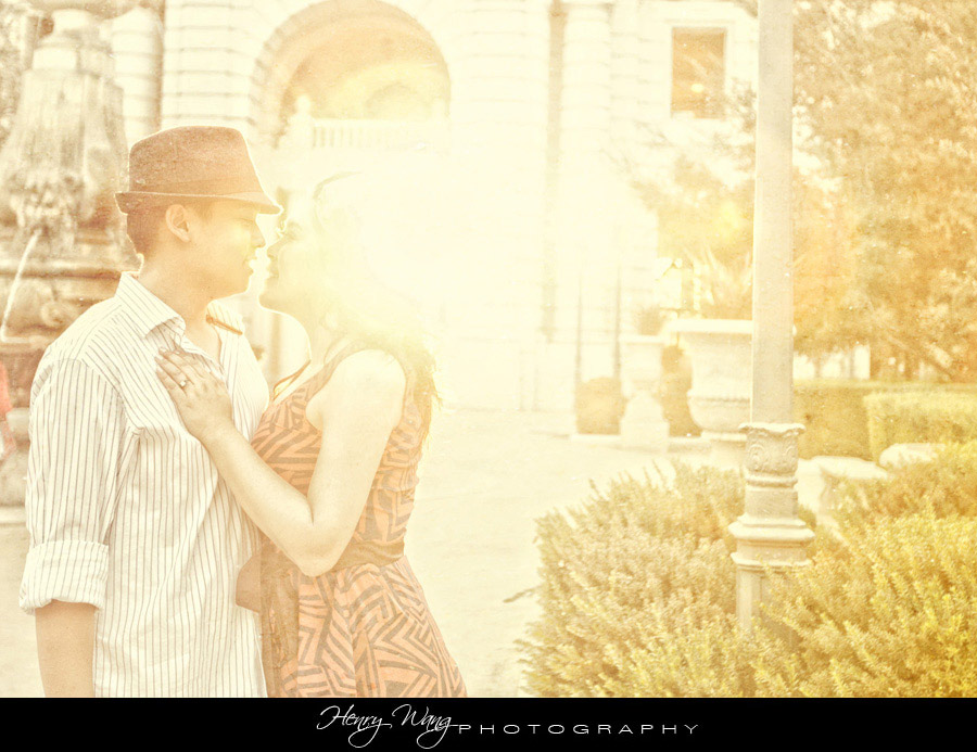LA Union Station and Pasadena City Hall Engagement Session Photo