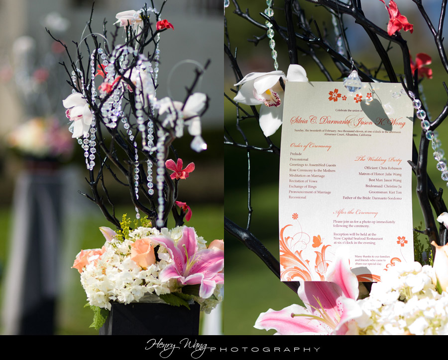 Almansor Court Wedding Ceremony + San Gabriel Hilton Photos + Capital Seafood Wedding Reception