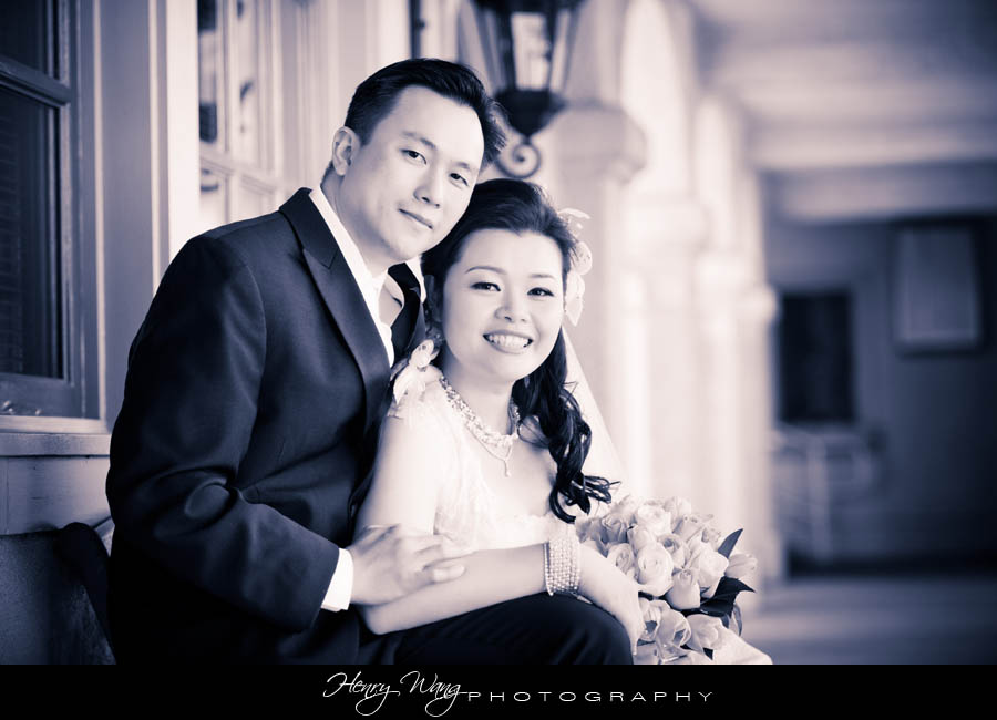 Almansor Court Wedding Ceremony + San Gabriel Hilton Photos + Capital Seafood Wedding Reception