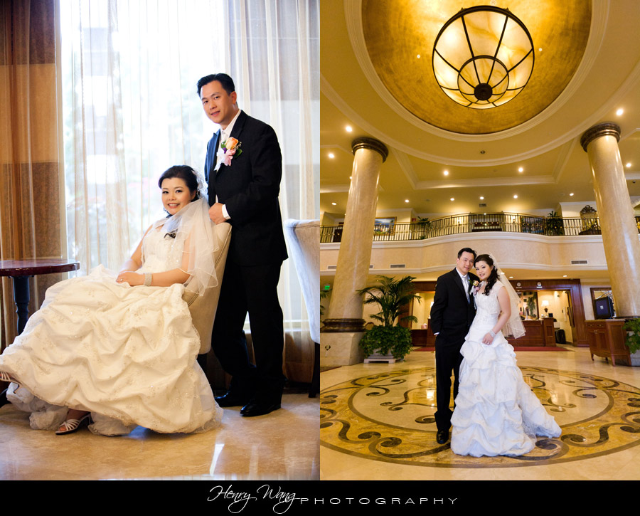 Almansor Court Wedding Ceremony + San Gabriel Hilton Photos + Capital Seafood Wedding Reception
