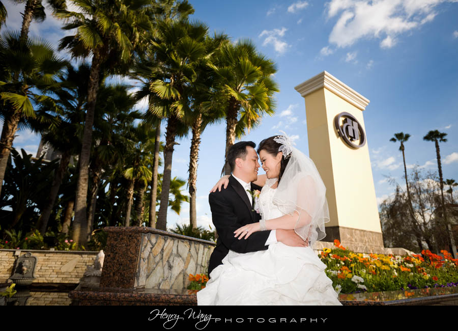 Almansor Court Wedding Ceremony + San Gabriel Hilton Photos + Capital Seafood Wedding Reception