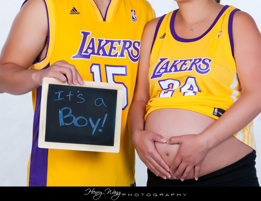 Lakers-Themed-Maternity-Session-Photo-1