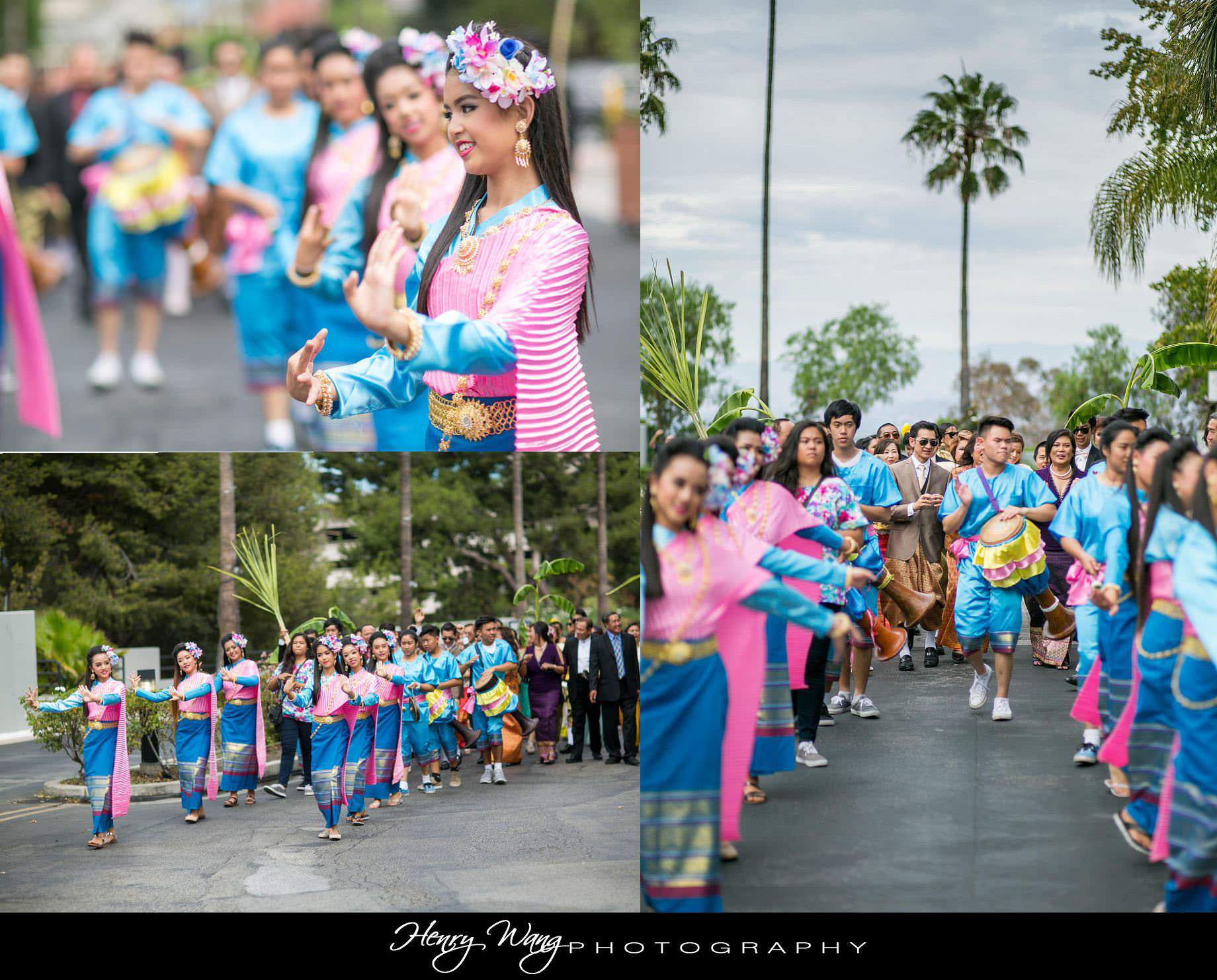 Thai Wedding Water Ceremony Hilton Universal Studios Vintage Wedding Reception Photo