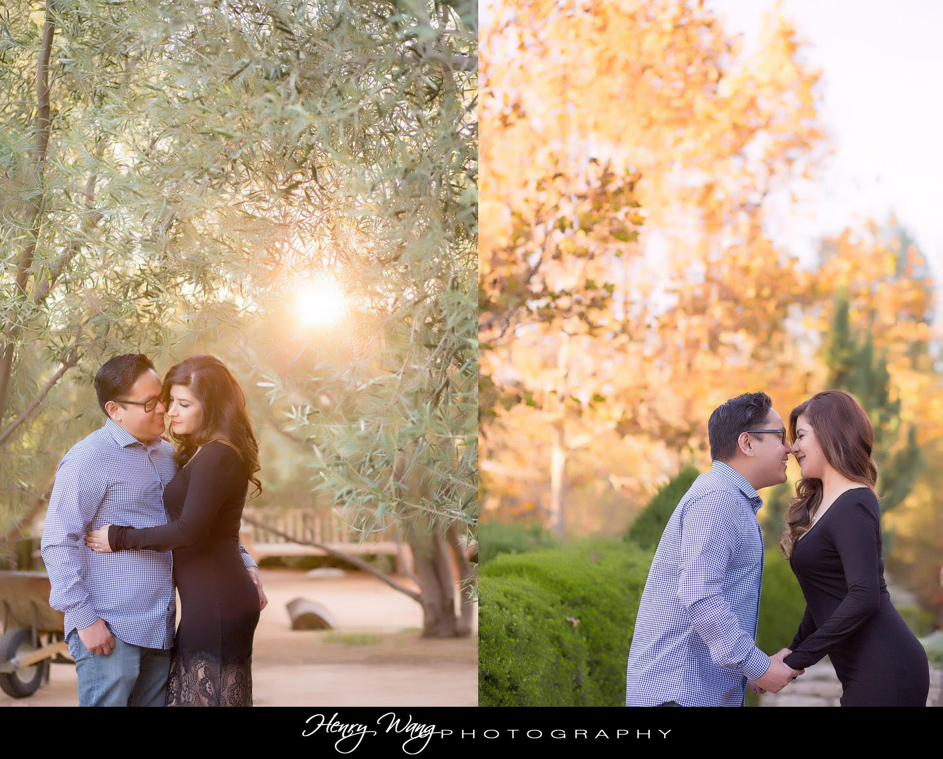 Mini Golf Park and Old Town Pasadena Sunset Engagement Session Photos